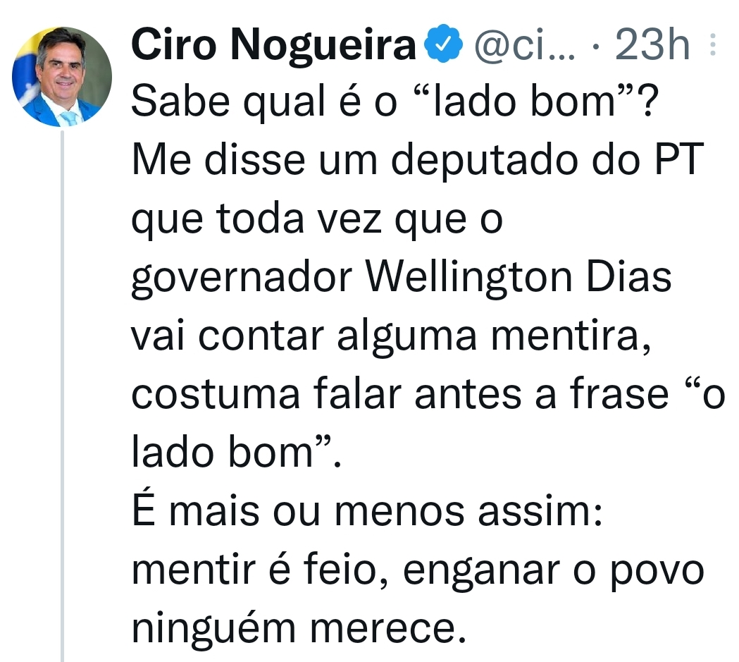 Ministro opta pela futrica política no Twitter ao invés de críticas construtivas contra o Governo
