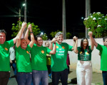 Multidão acompanha Dr.Pablo Santos em caminhada com Rafael Fonteles em Picos