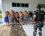 Seis membros do PCC e CV são presos com submetralhadora em Ilha Grande pela PMPI