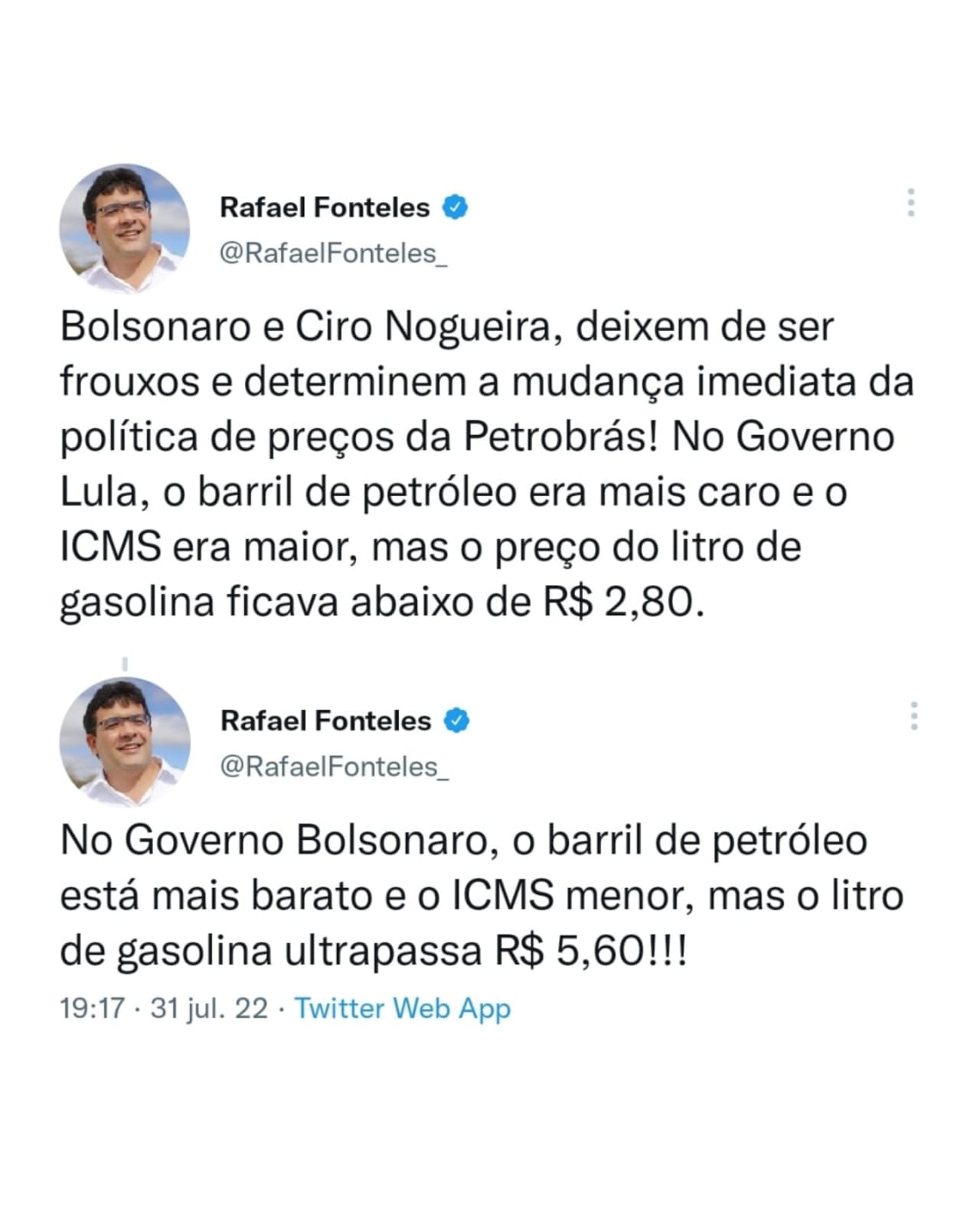 Rafael Fonteles comemora liminar do STF que obriga União a compensar o Piauí por redução o ICMS